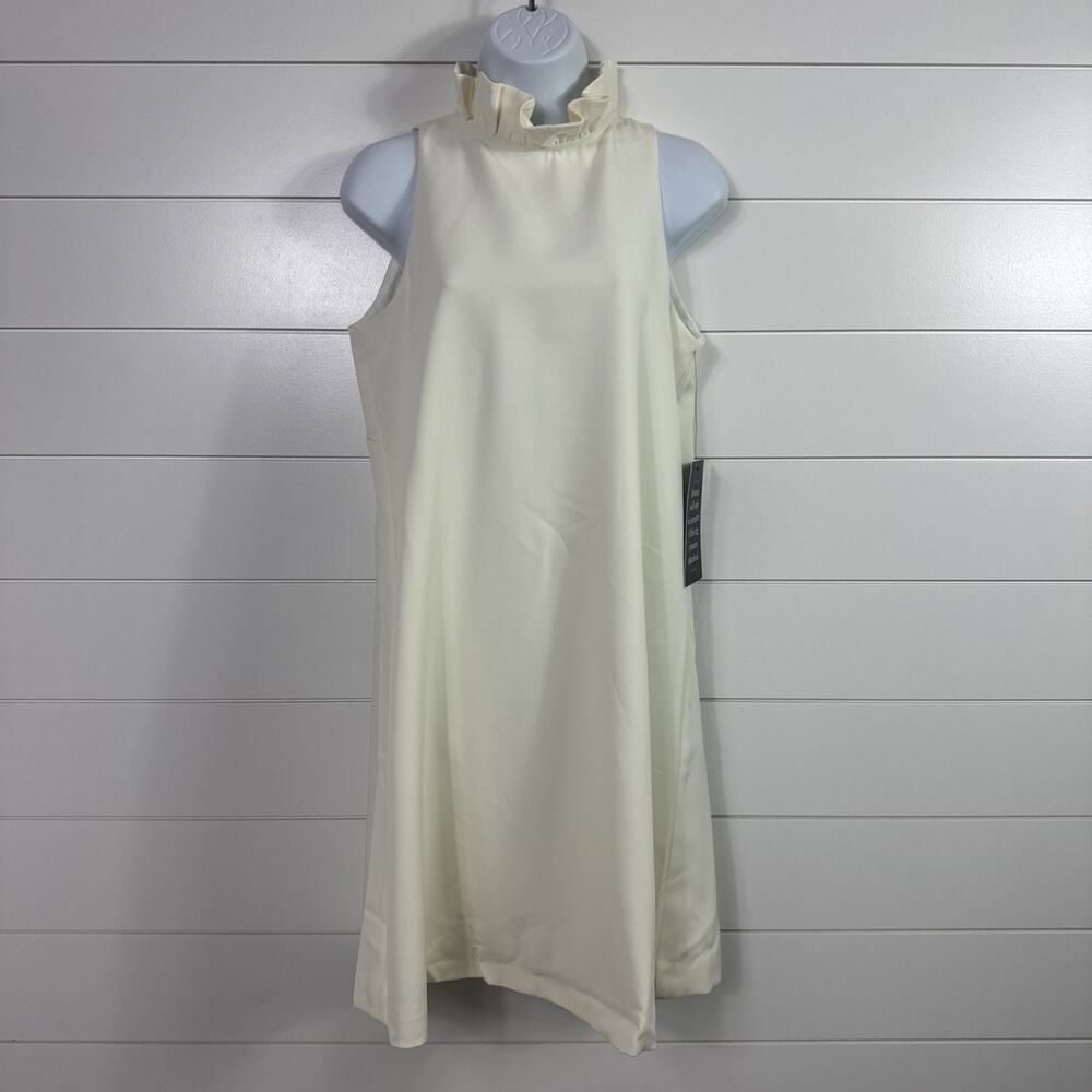 Tuckernuck Blythe Dress Bow Tie Back Sleeveless Ivory sz S